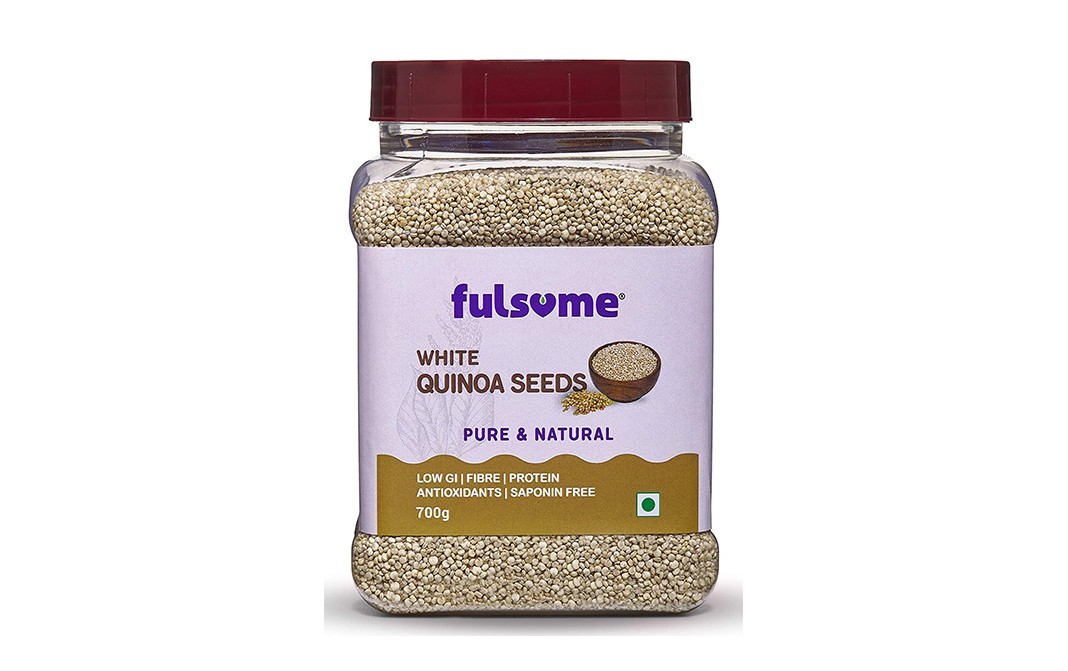 Fulsome White Quinoa Seeds    Plastic Jar  700 grams